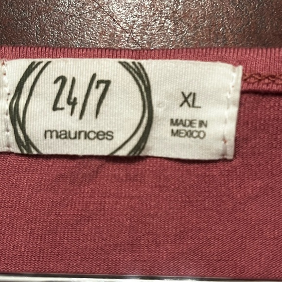 24/7 Maunces Pink Ruched Midi Sheath Dress Sz XL Women - Picture 5 of 6